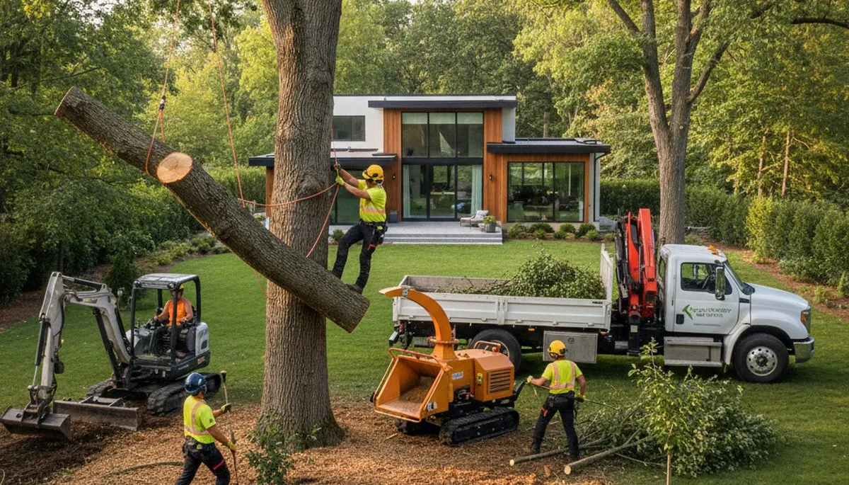 Professional landscaping and tree removal service in Allentown, PA by Chop Chop Tree