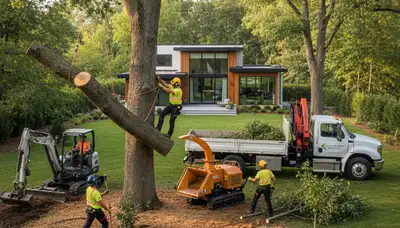 Professional landscaping and tree removal service in Allentown, PA by Chop Chop Tree