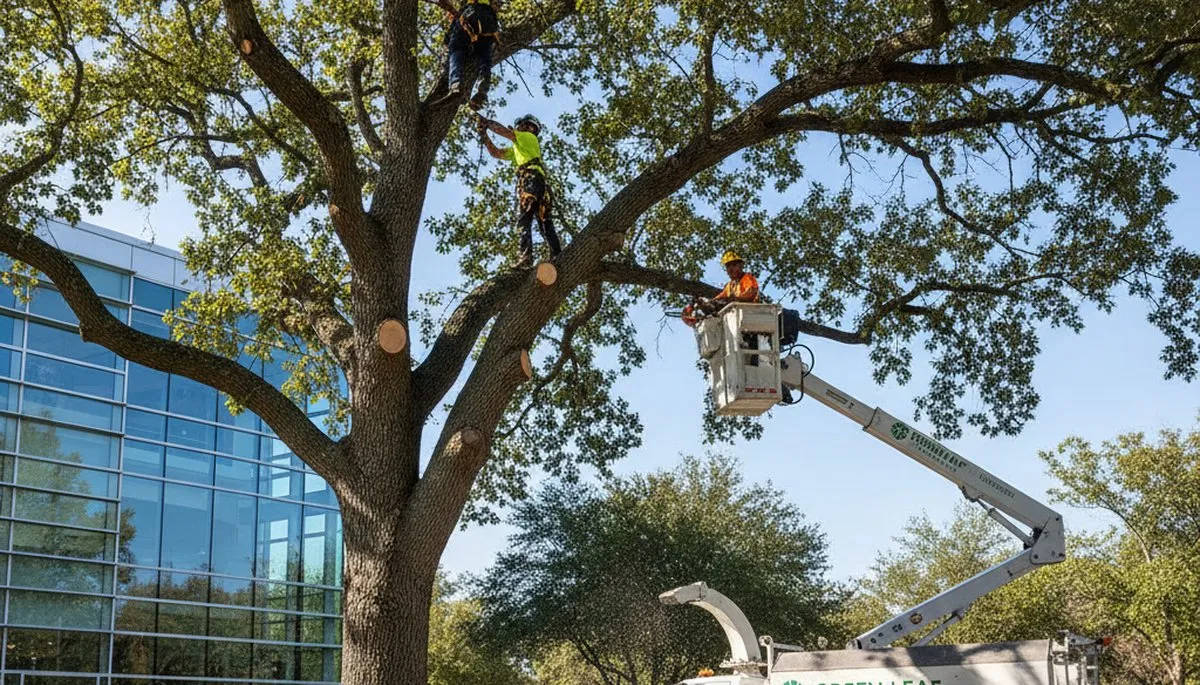 Certified arborist performing precise tree pruning service in Allentown, PA