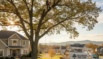 Professional tree removal service in Allentown PA safely clearing residential property trees